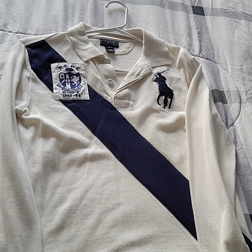 Boys polo long-sleeved shirt